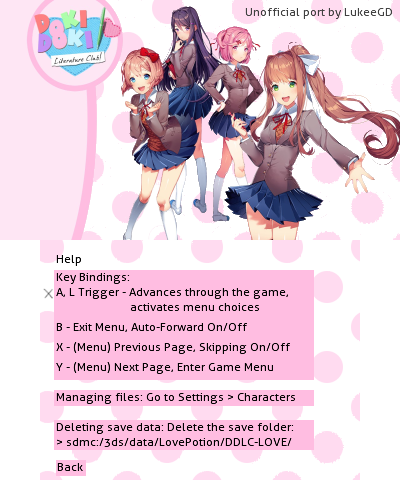 Ddlc Love 3ds Gamebrew