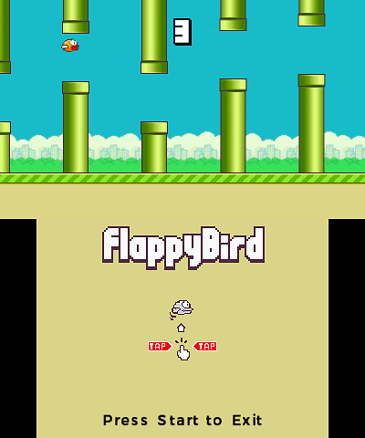 Flappy-Bird 3DS - (Arcade Games) - GameBrew