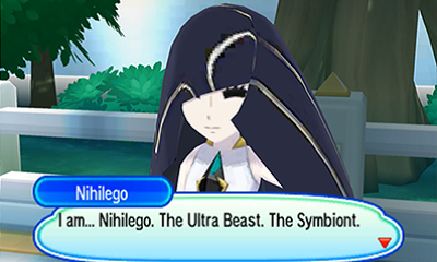 Random Stuffs - Lusamine meets Shiny Nihilego (ultra sun photos)