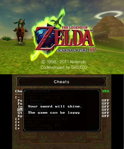 Confuso acero Tan rápido como un flash Zelda Ocarina Of Time 3D Plugin 3DS - GameBrew