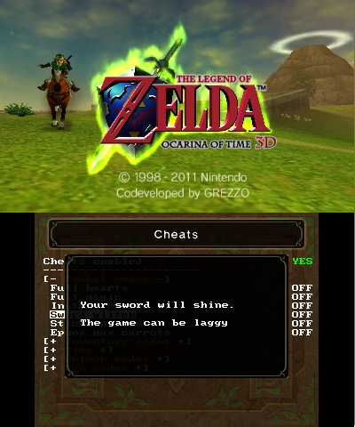 Zelda Ocarina of Time 3D - No Navi Text 3DS - GameBrew