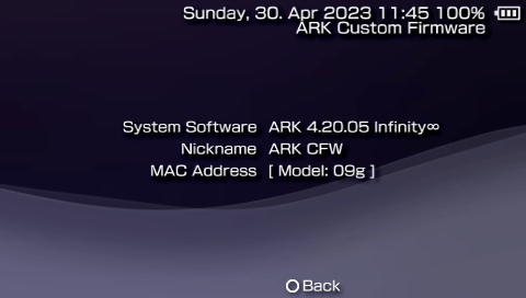 PSP - ARK-4 e/CFW for the PSP and PS Vita.