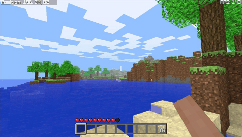 Minecraft on PSP - CDRomance