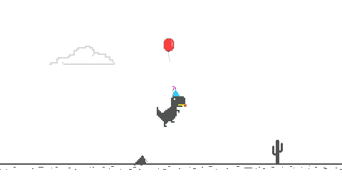 Running dinosaur game