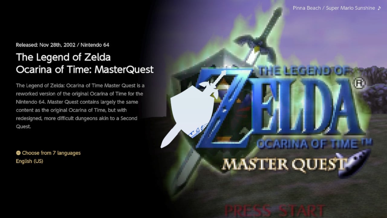 The Legend of Zelda: Ocarina of Time Master Quest/Printable