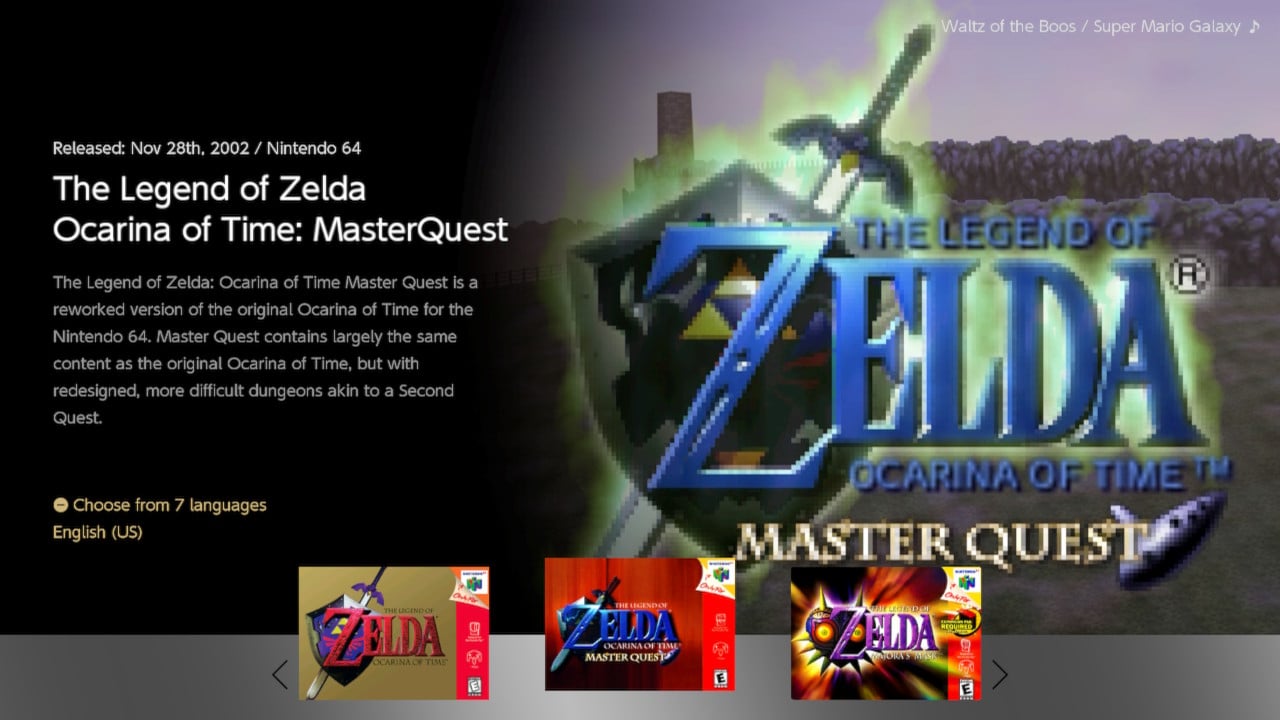 The Legend of Zelda : Ocarina of Time Master Quest [USA] - Nintendo 64 (N64)  rom download