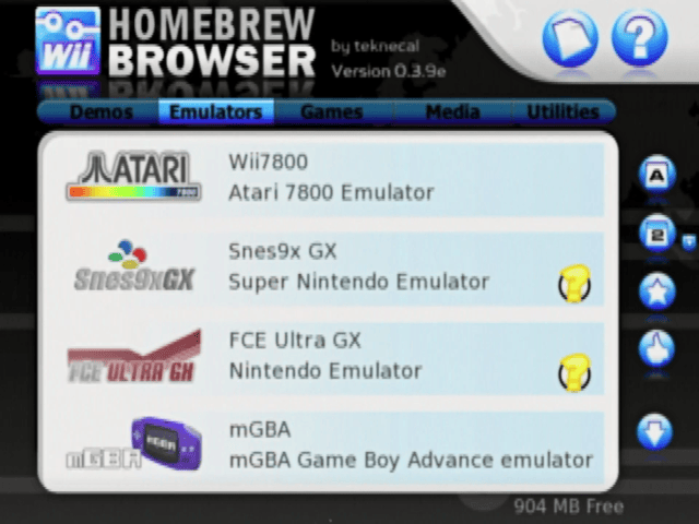homebrew channel wii apps list